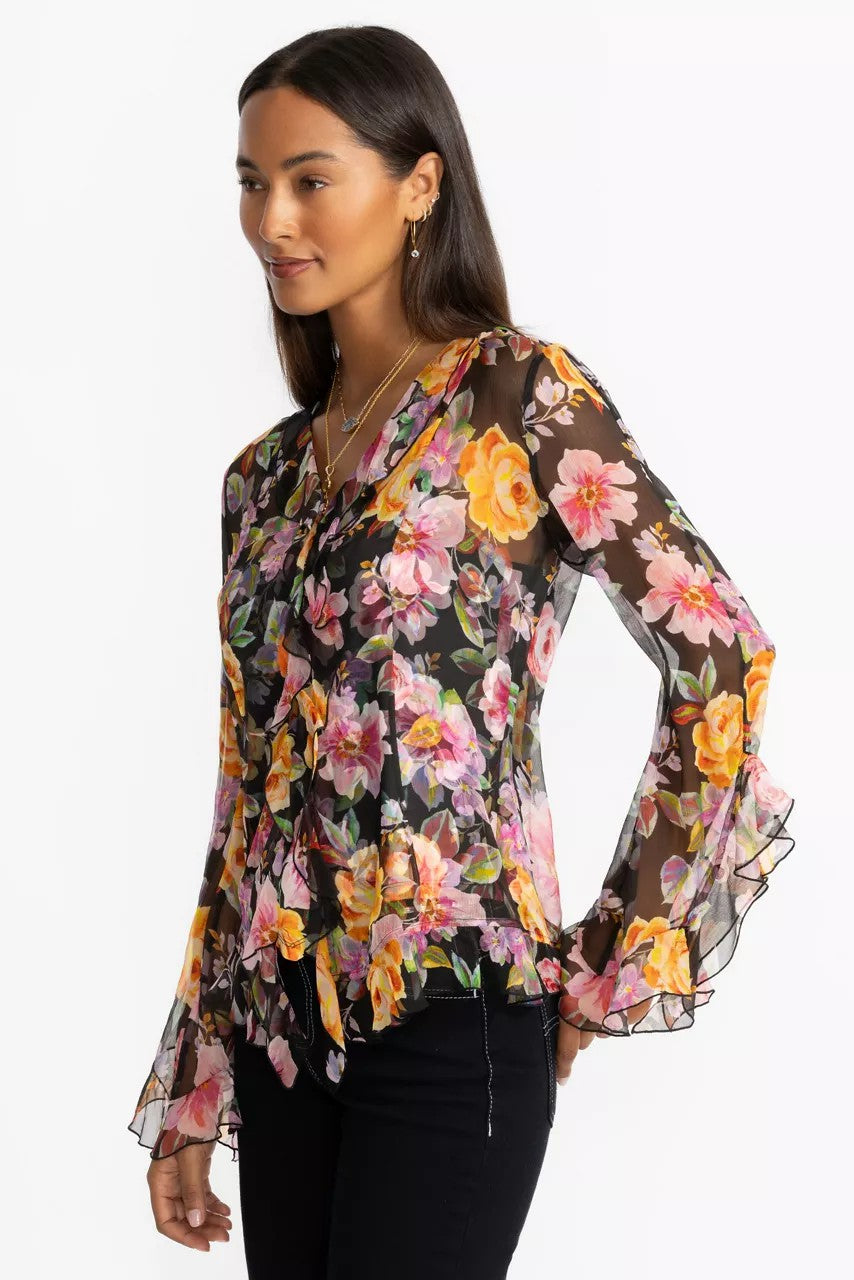 KYLIE RUFFLE BLOUSE