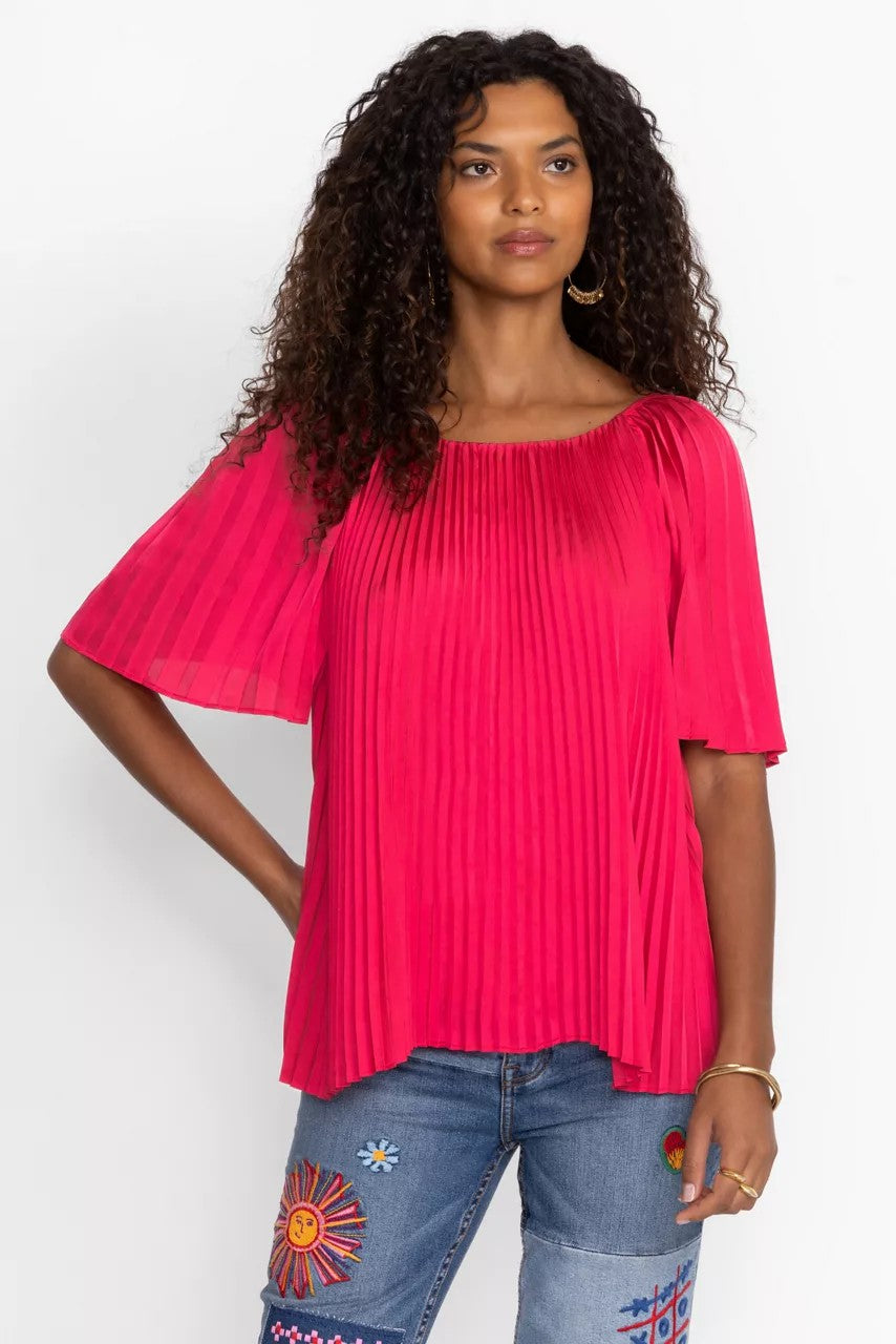GEORGINNA PLEATED BLOUSE