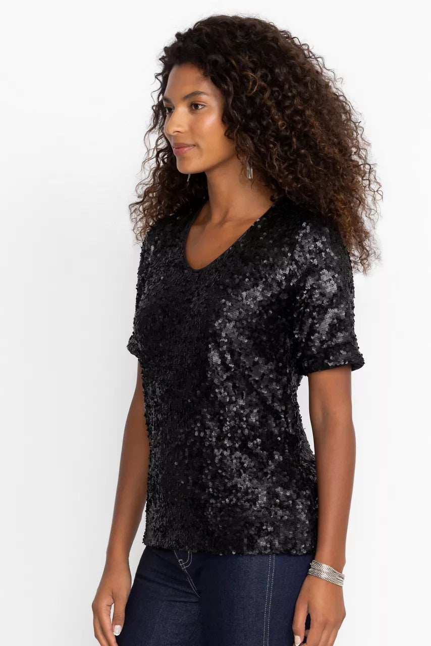 BRADLEY SEQUIN BLOUSE
