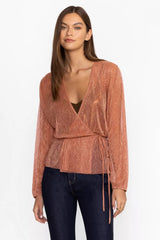 DUFFIE WRAP BLOUSE