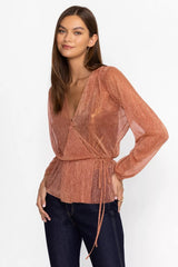 DUFFIE WRAP BLOUSE