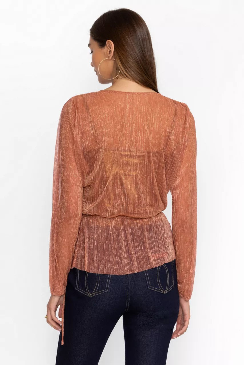 DUFFIE WRAP BLOUSE