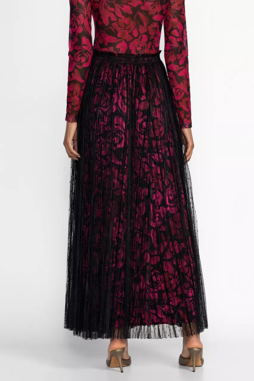 YOLANDA PLEATED MAXI SKIRT