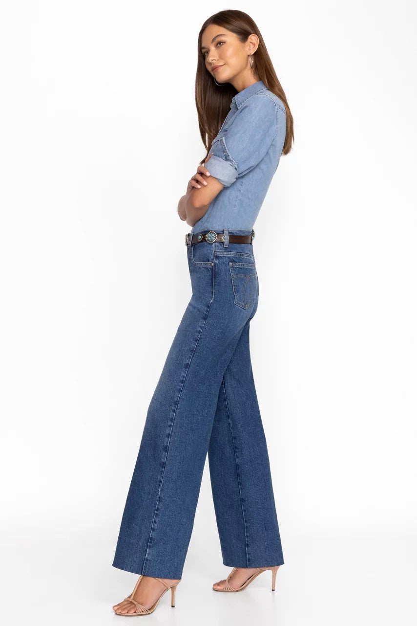 LUMIERE WIDE LEG JEAN