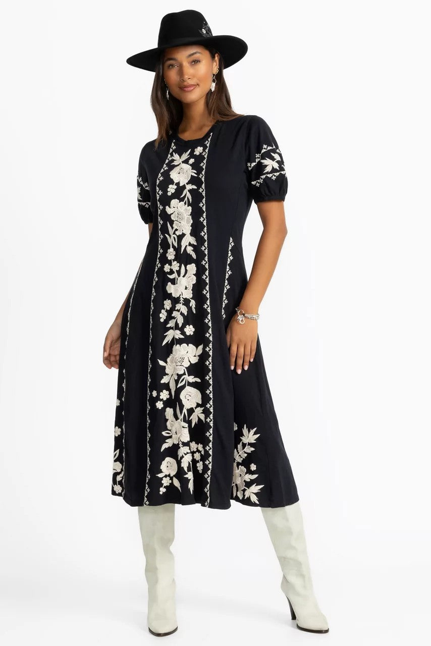 SEAMED KNIT DRESS