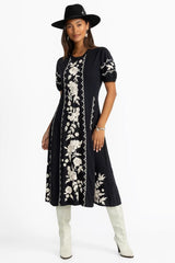 SEAMED KNIT DRESS