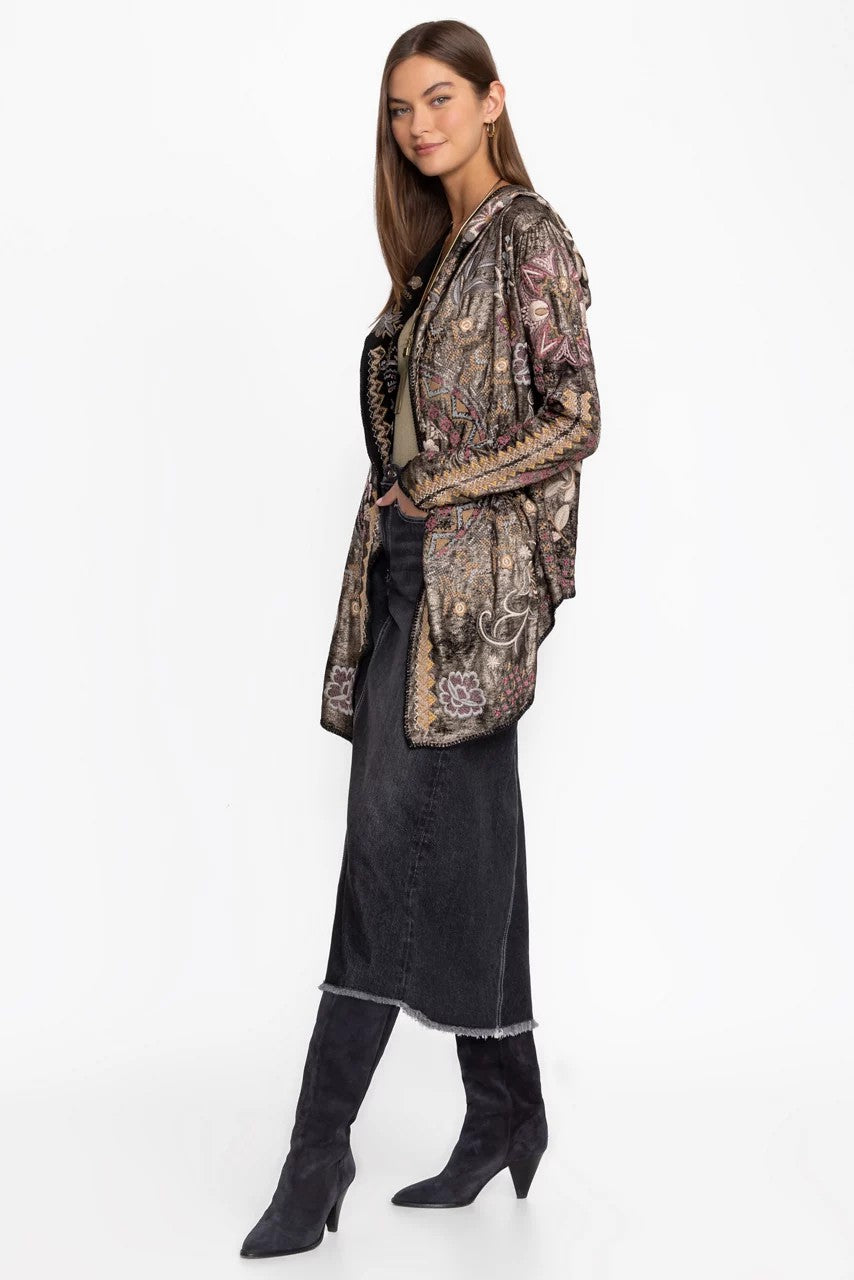 BIYA METALLIC SHORT HOODIE