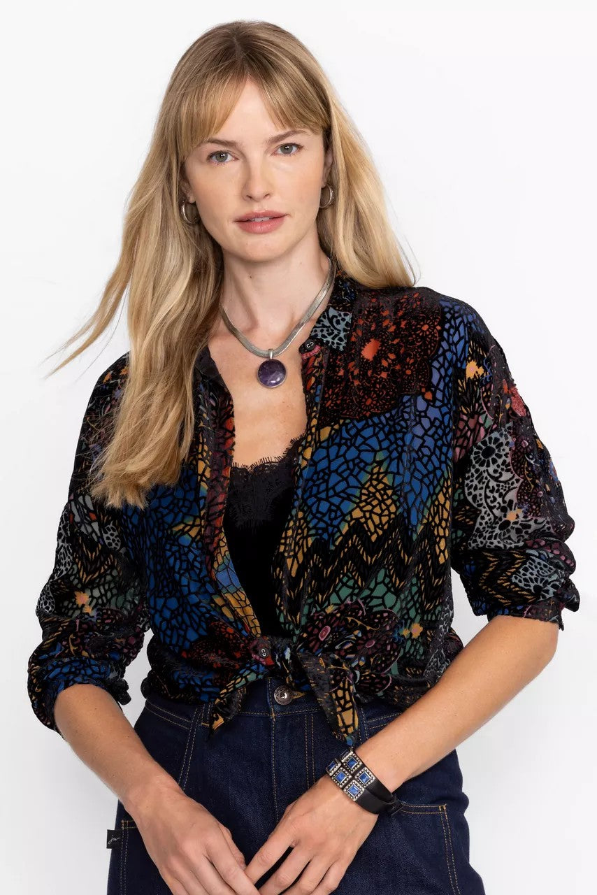 AUDREY OVERSIZED BURNOUT SHIRT